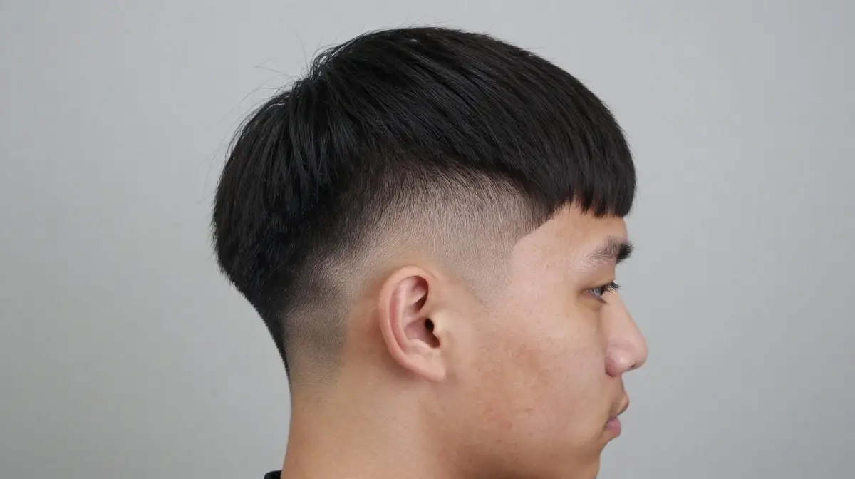 Caesar Cut with Mid Fade