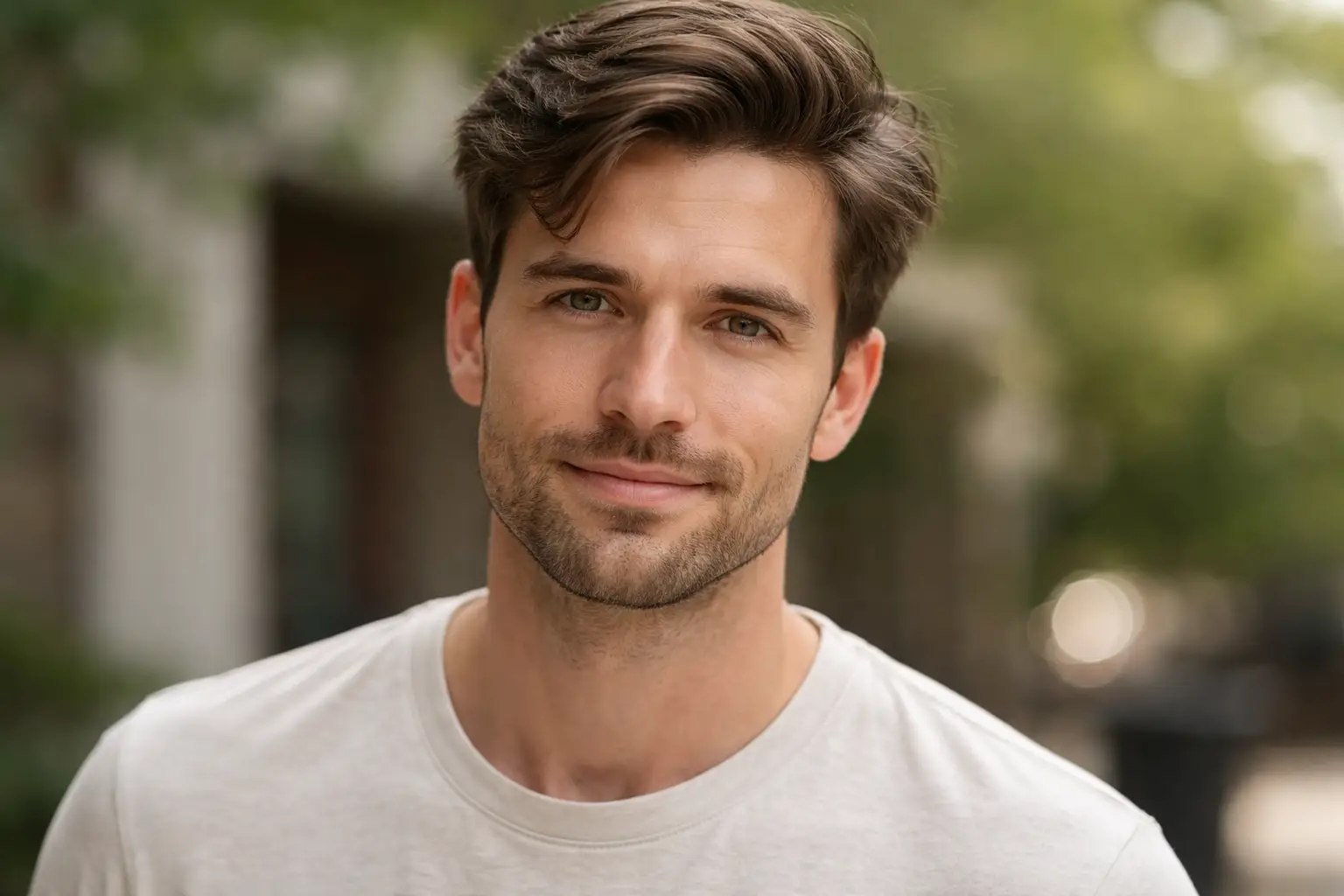 Casual Brushed Side Part