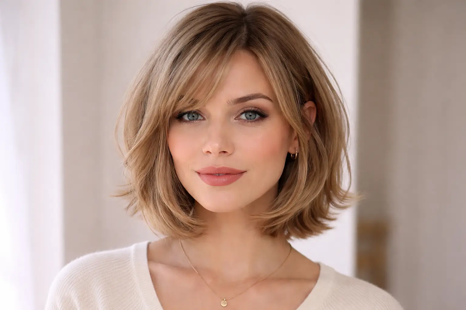 Chin Length Layered Cut
