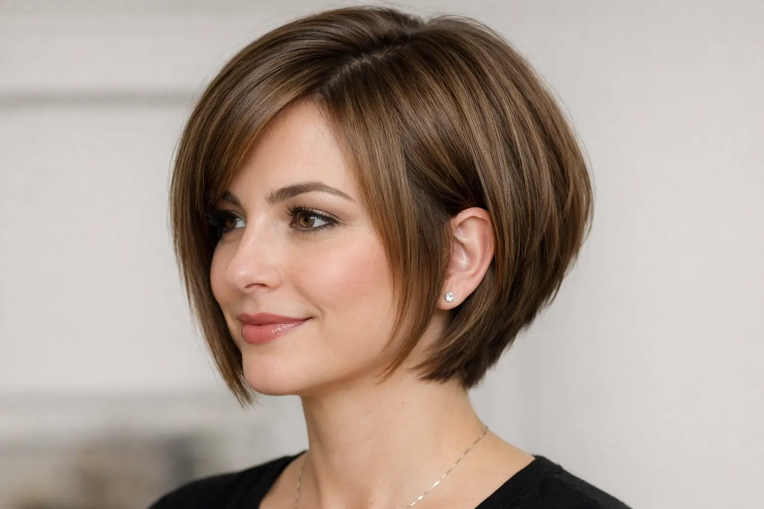 Chin Length Stacked Bob