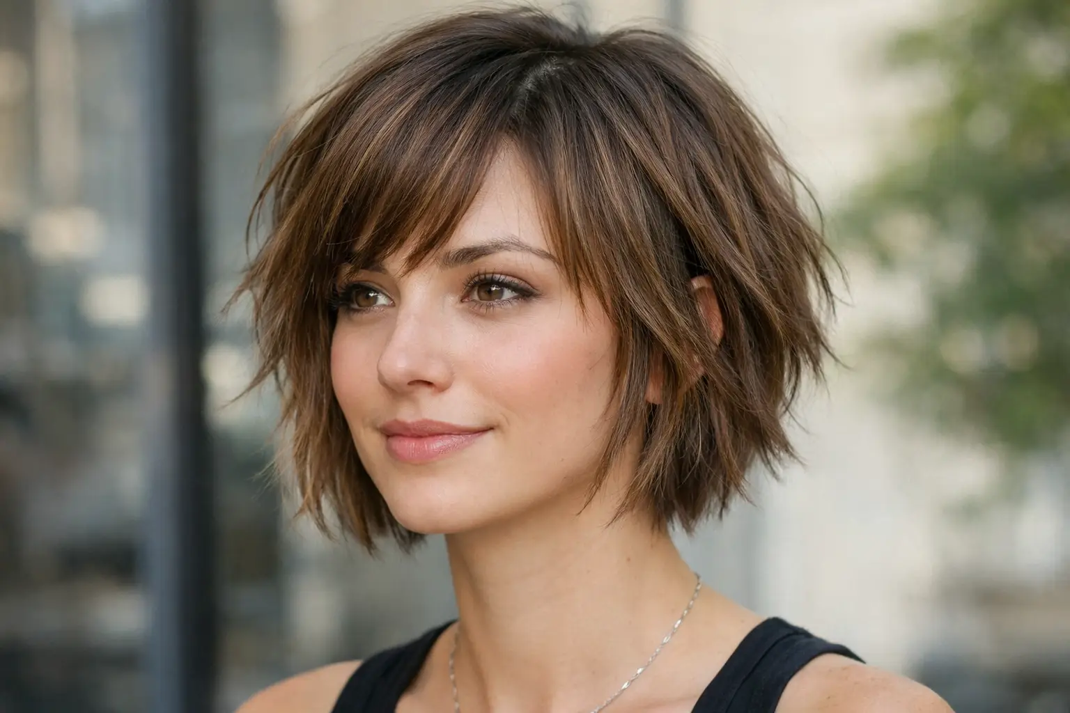 Choppy Layered Bob for Modern Look