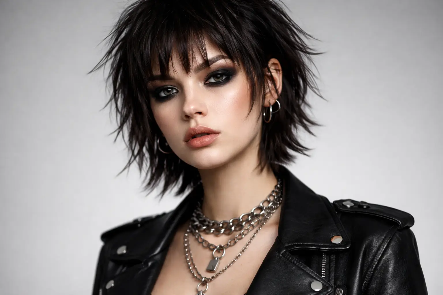 Choppy Short Hair with Bangs