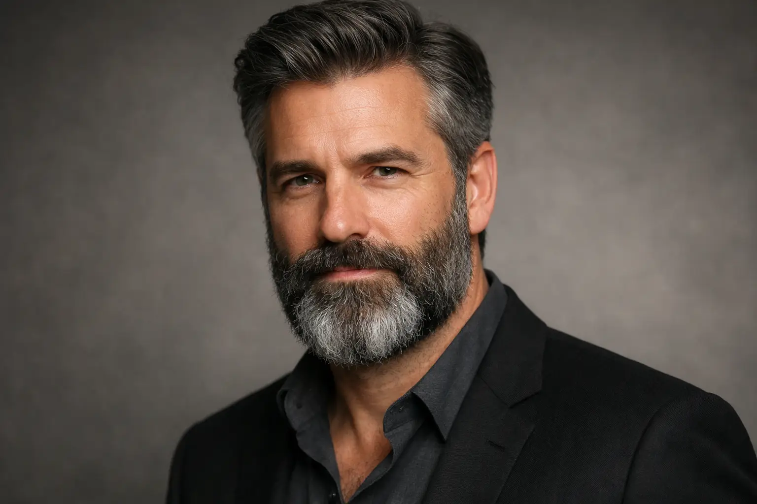 Classic Full Beard for Mature Look