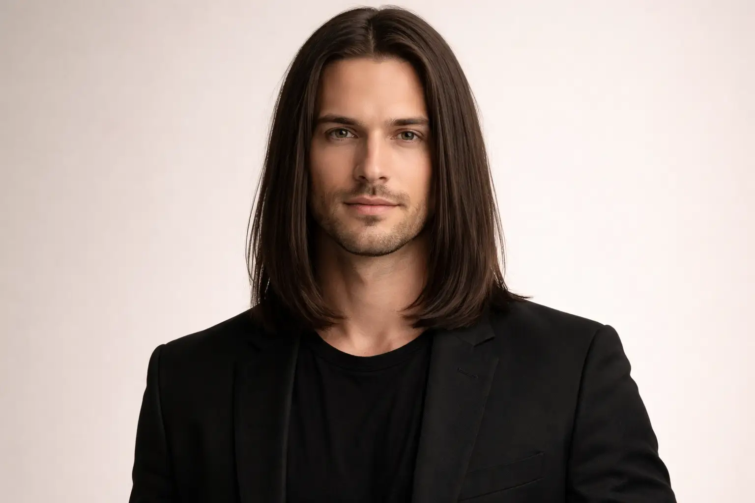 Classic Straight Shoulder Length Hair