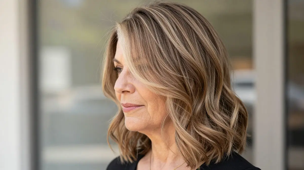 Collarbone Cut with Balayage