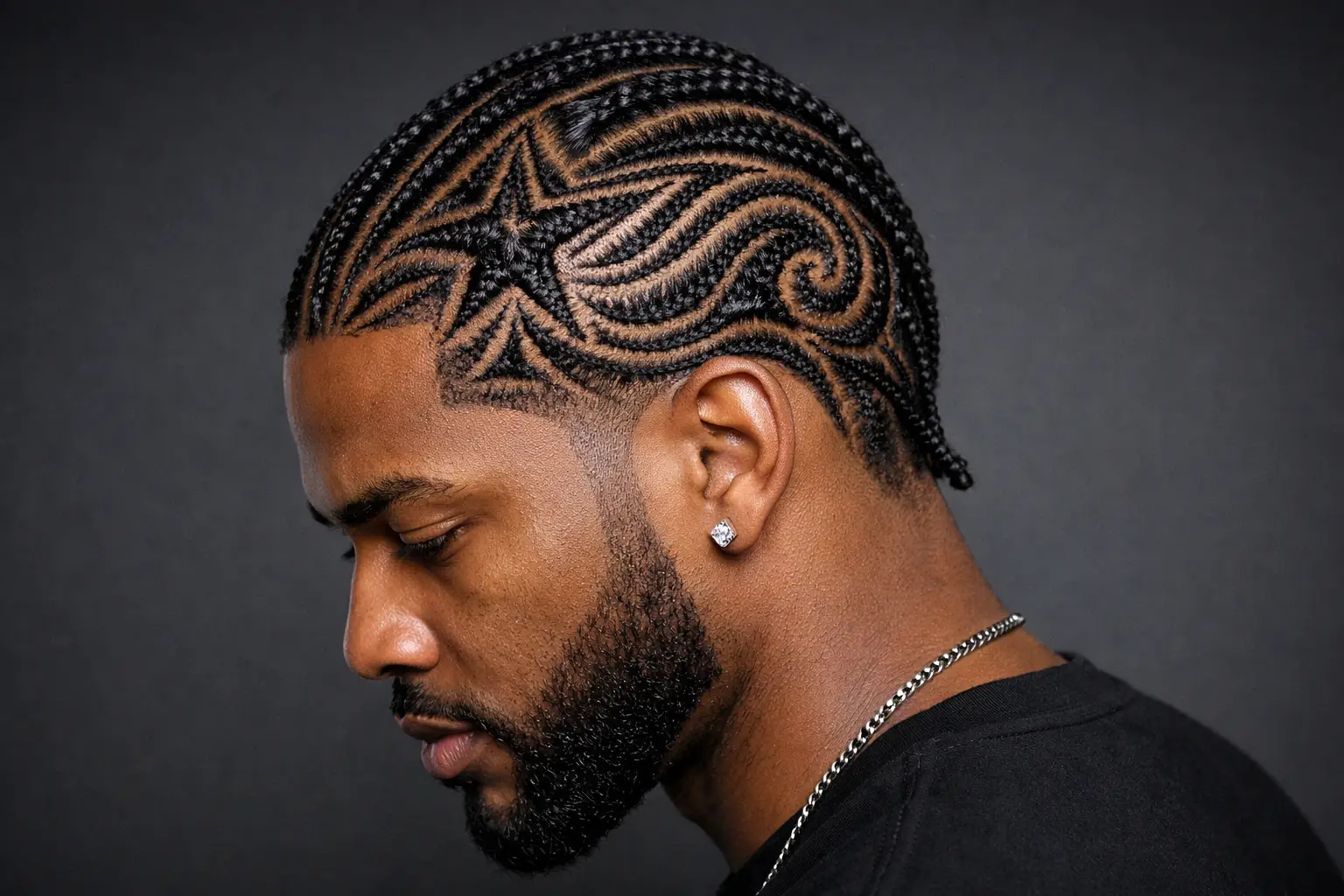 Cornrows with Designs