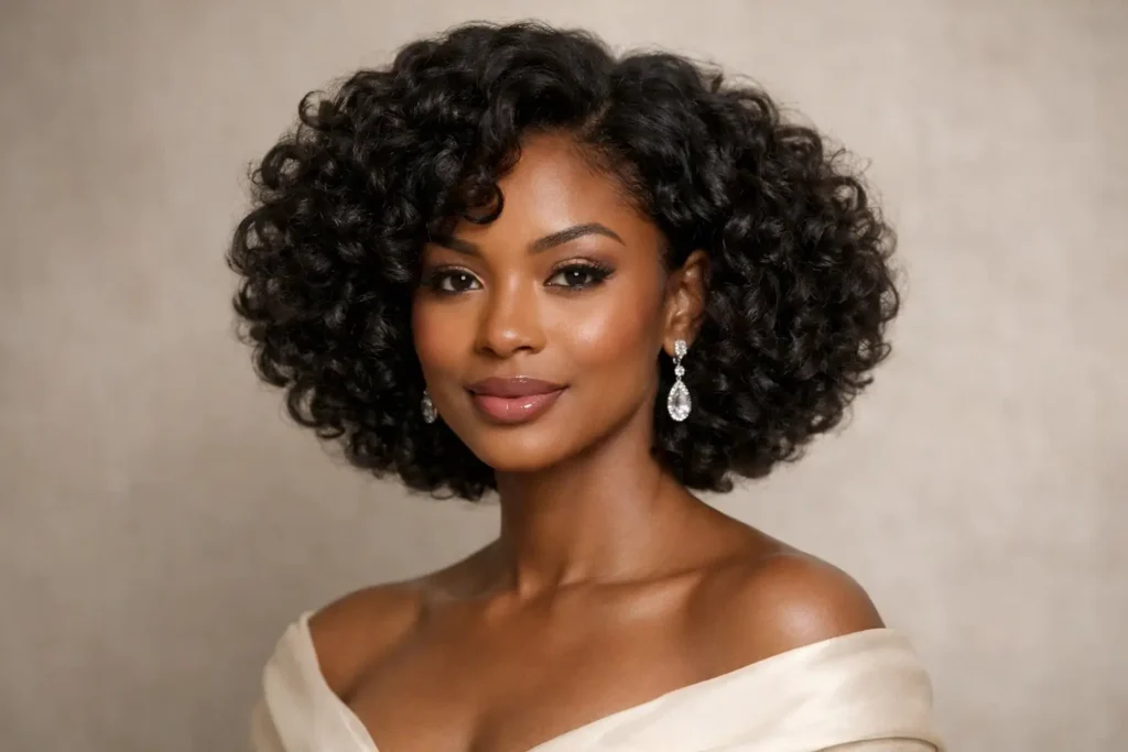 Curly Bob with Volume