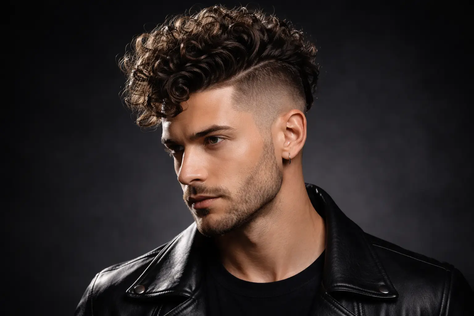 Curly Faux Hawk Undercut