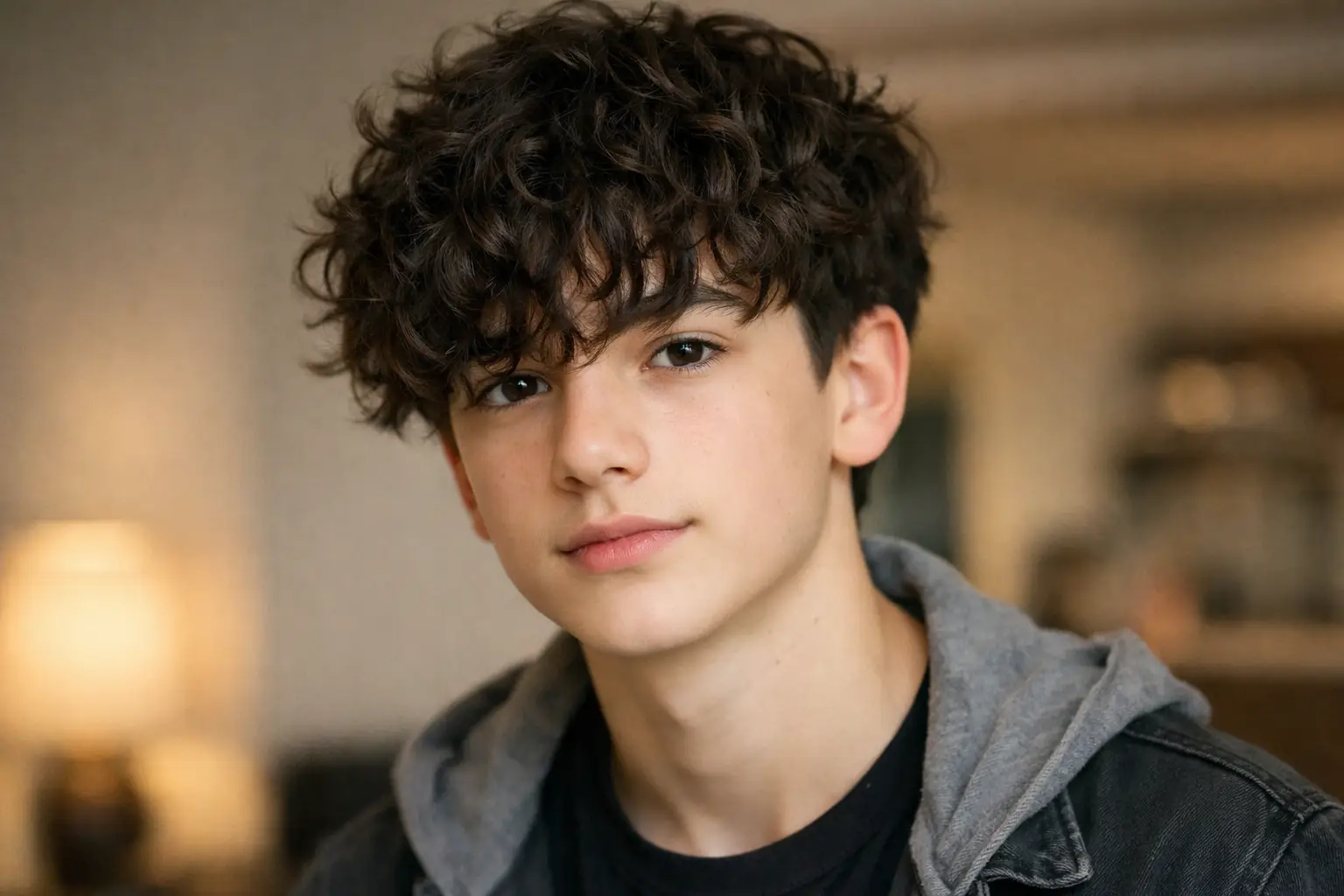 Curly Fringe Haircut