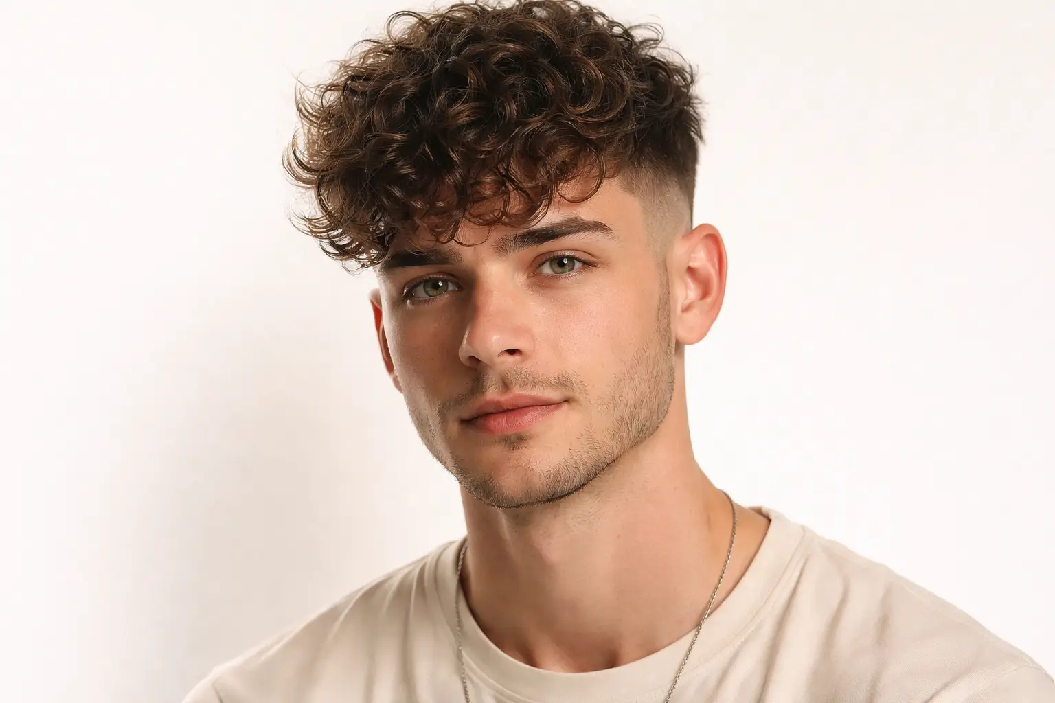 Curly Fringe Undercut