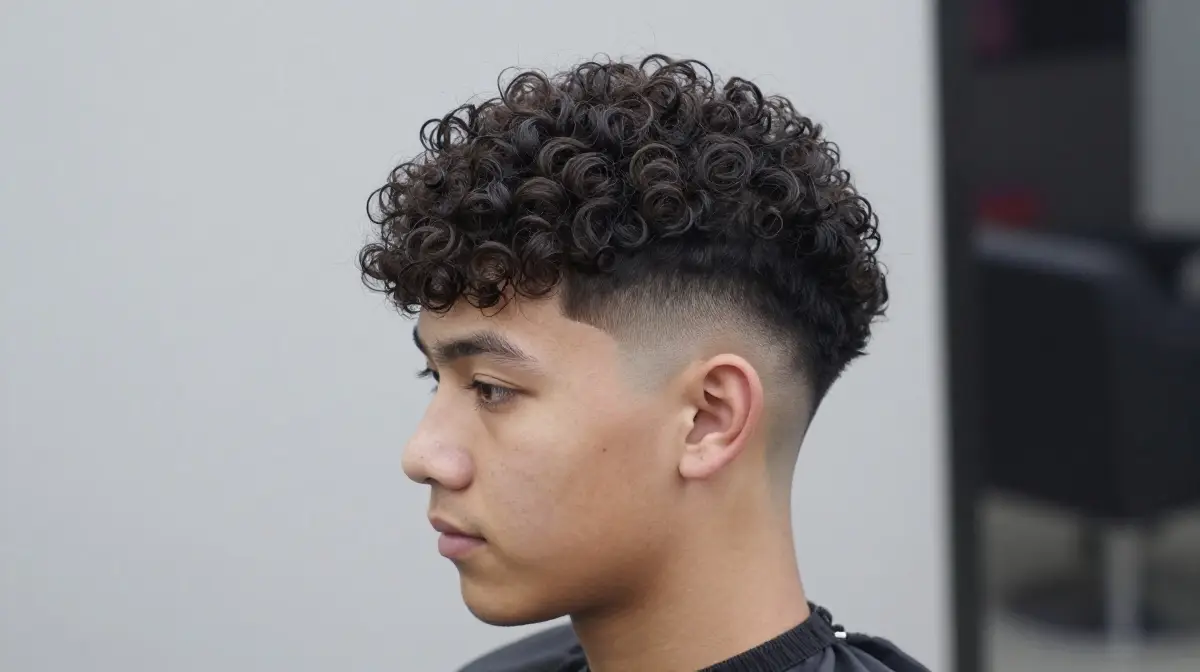 Curly Hair Fade Style