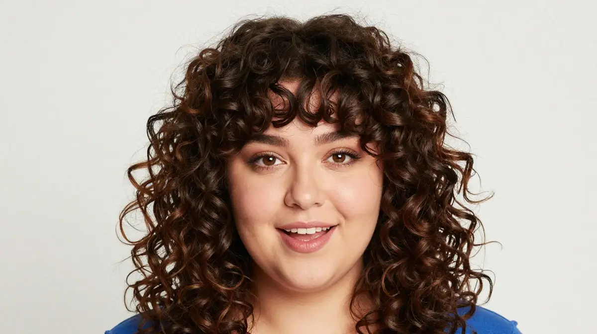 Curly Hair with Bangs