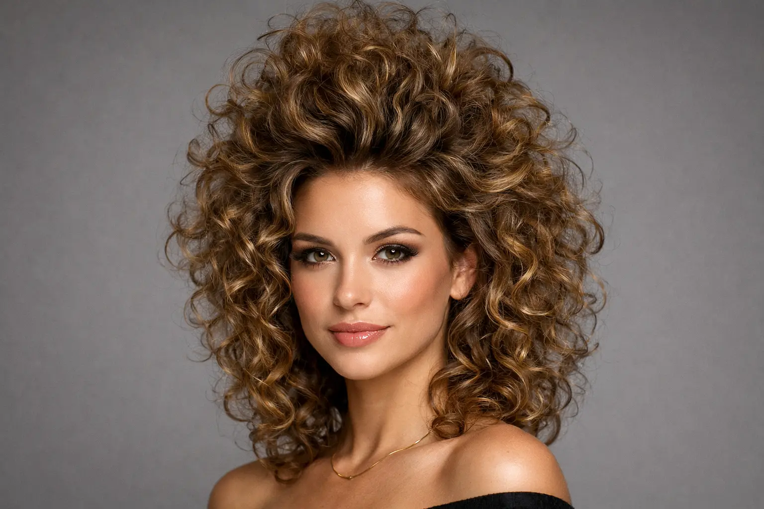 Curly Hair with Root Lift