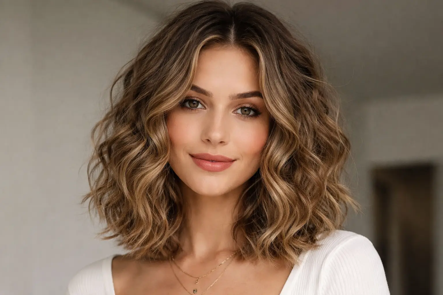 Curly Lob Hairstyle