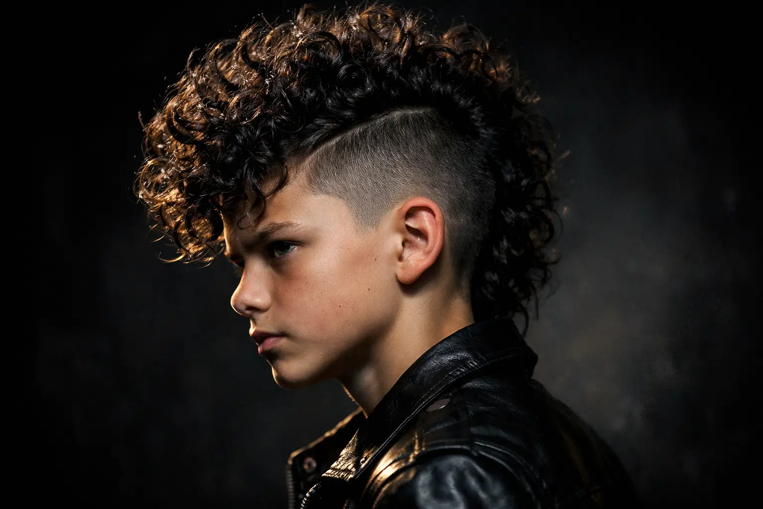 Curly Mohawk Style