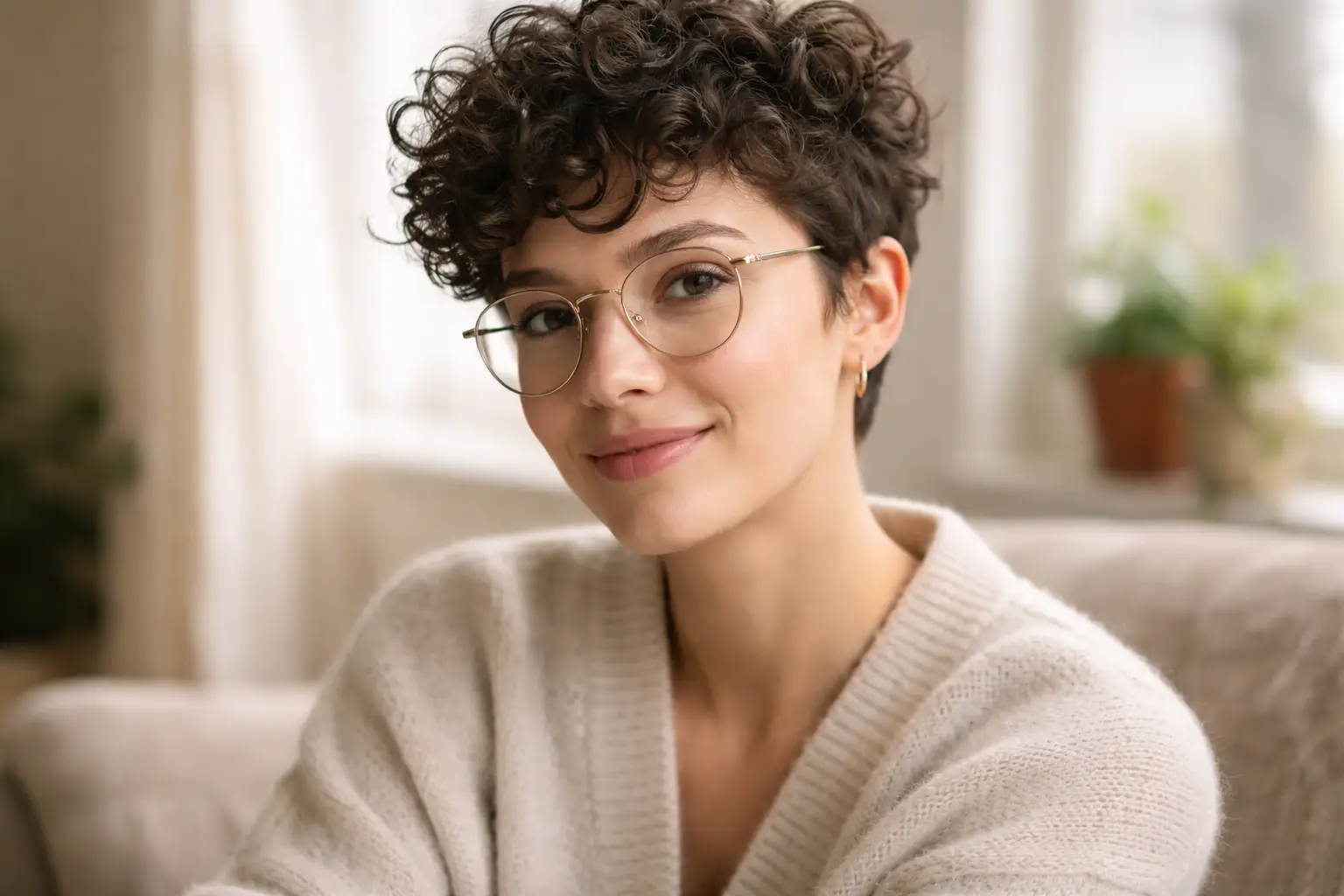 Curly Pixie Haircut