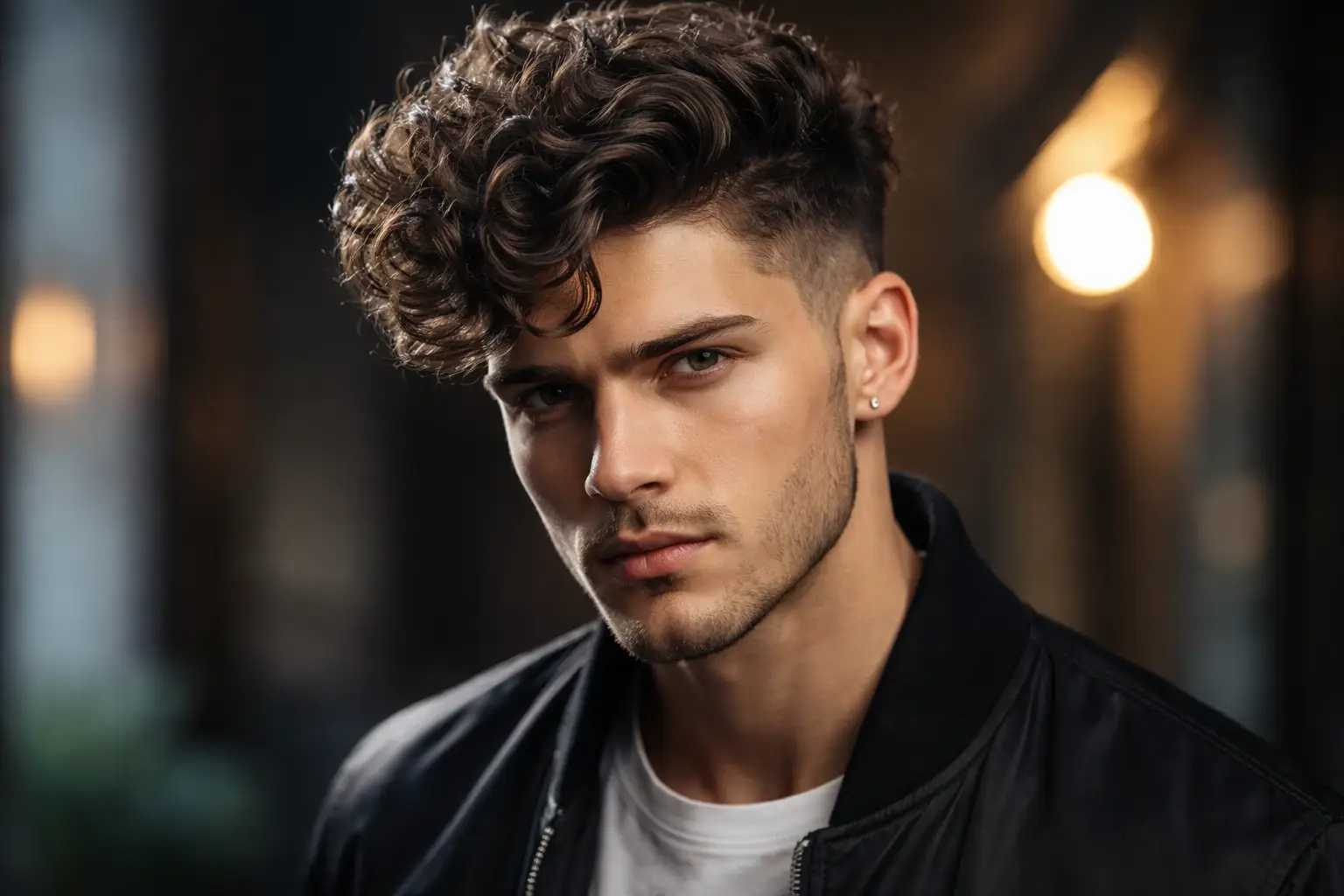 Curly Quiff Hairstyle