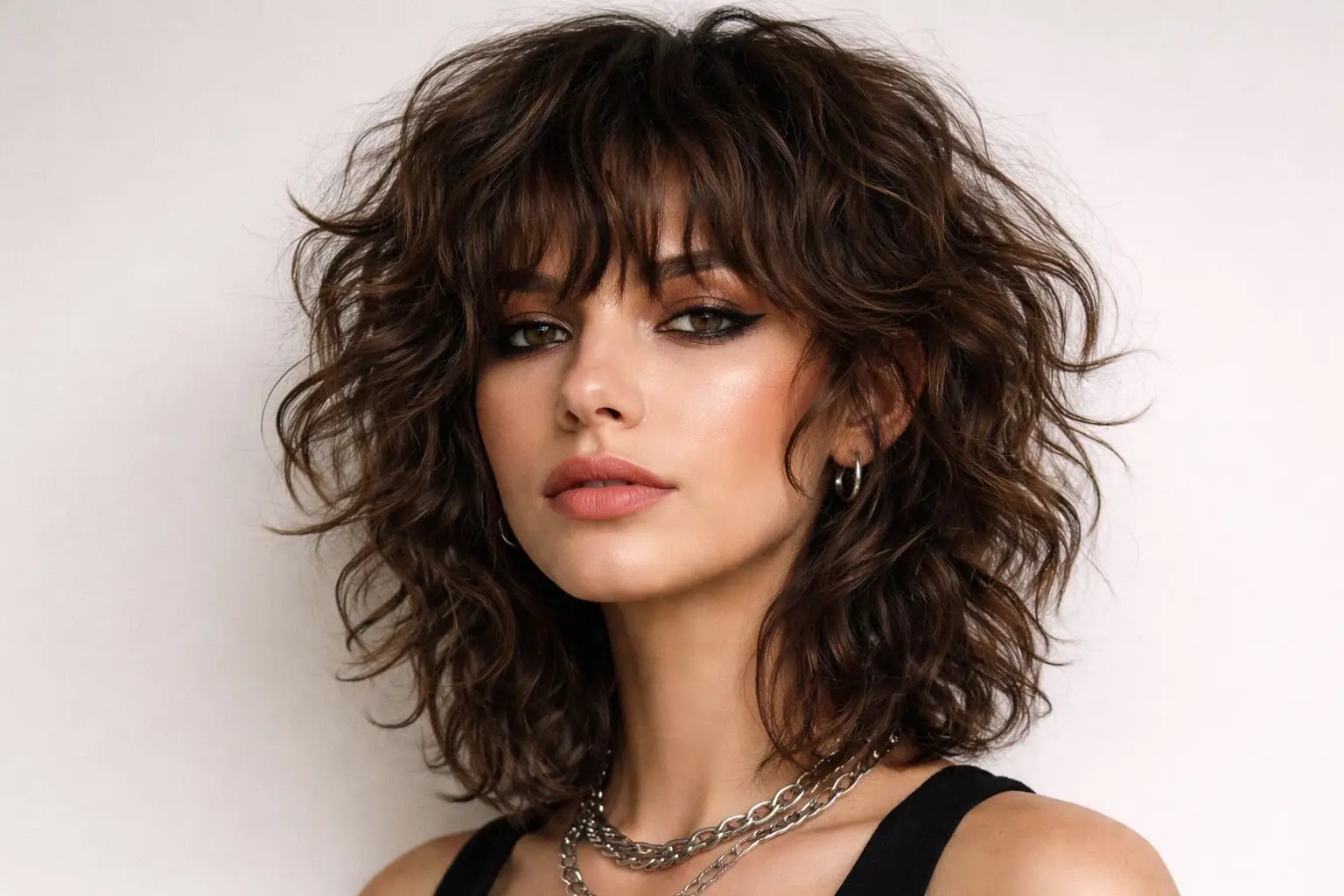 Curly Shag Hairstyle