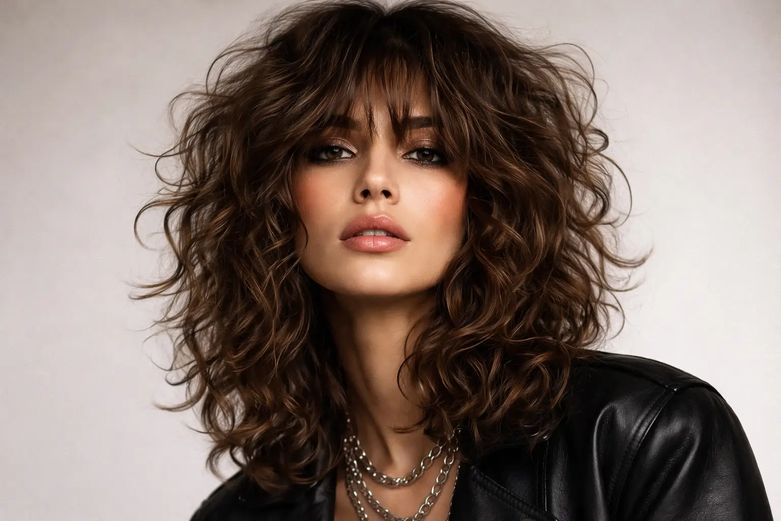 Curly Shag Hairstyle