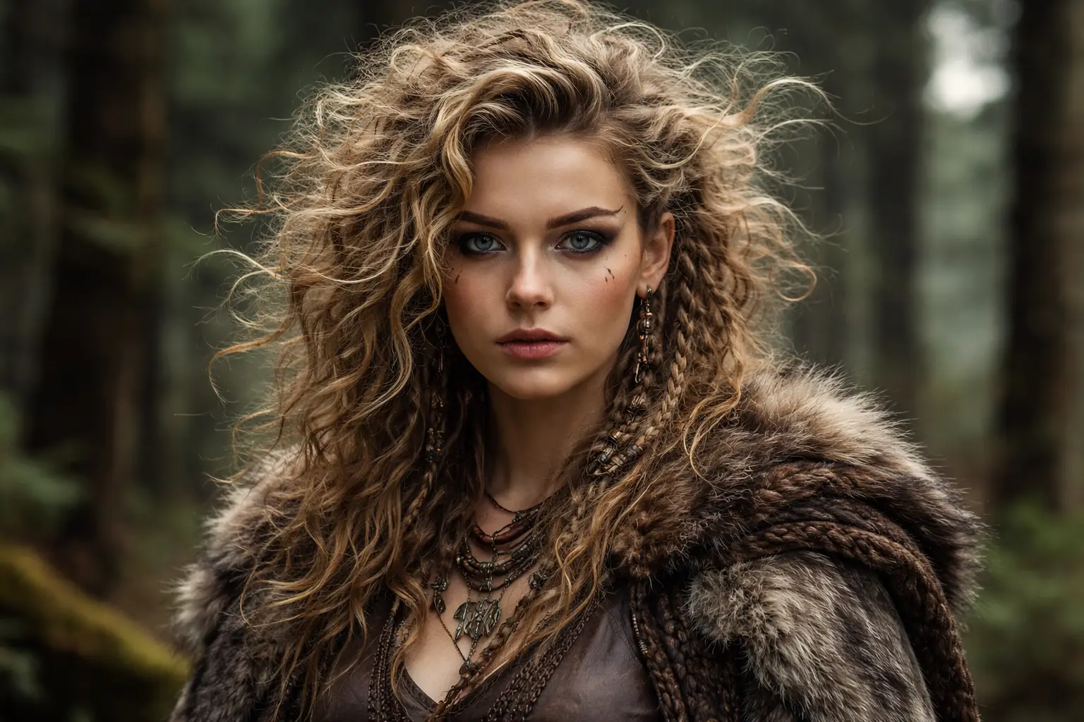 Curly Short Viking Hair
