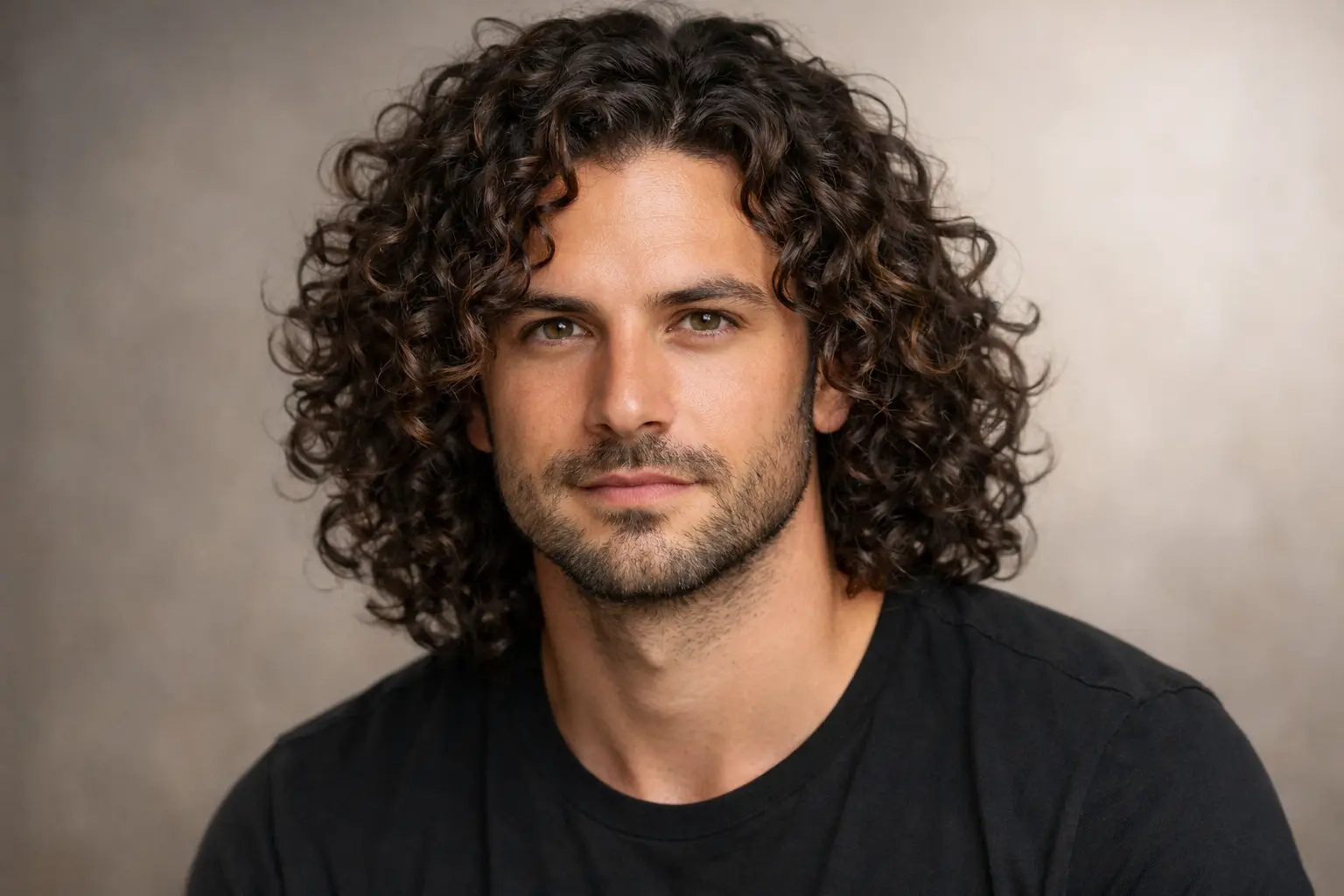 Curly Shoulder Length Hair