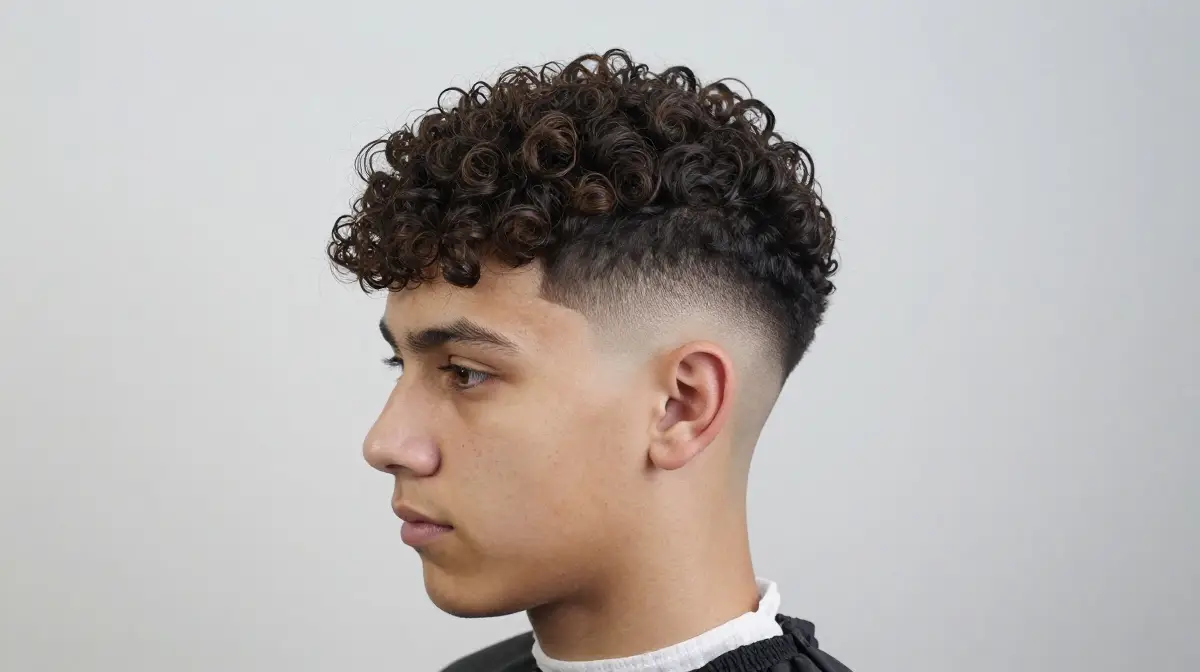 Curly Top with Fade