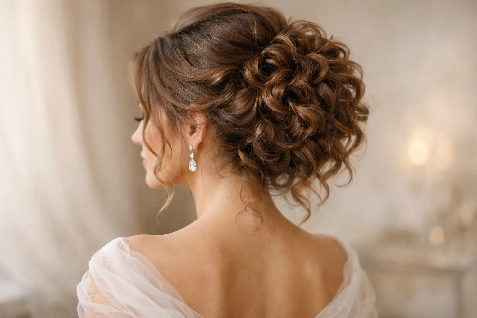 Curly Updo Style
