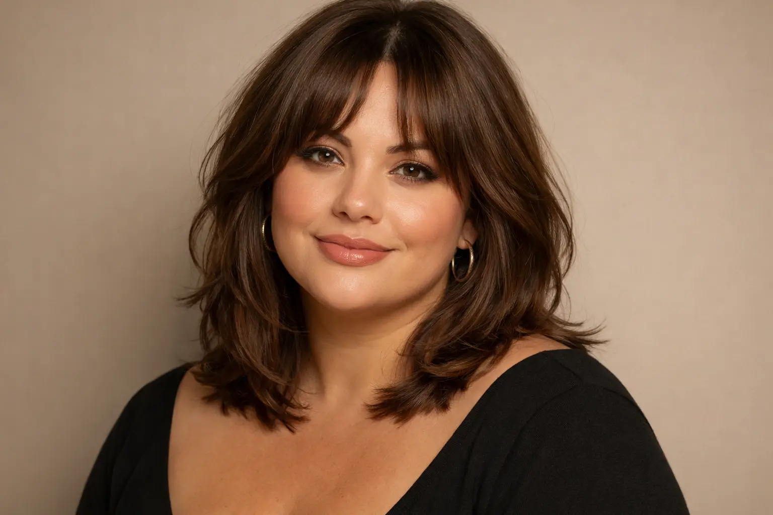 Curtain Bangs with Layers