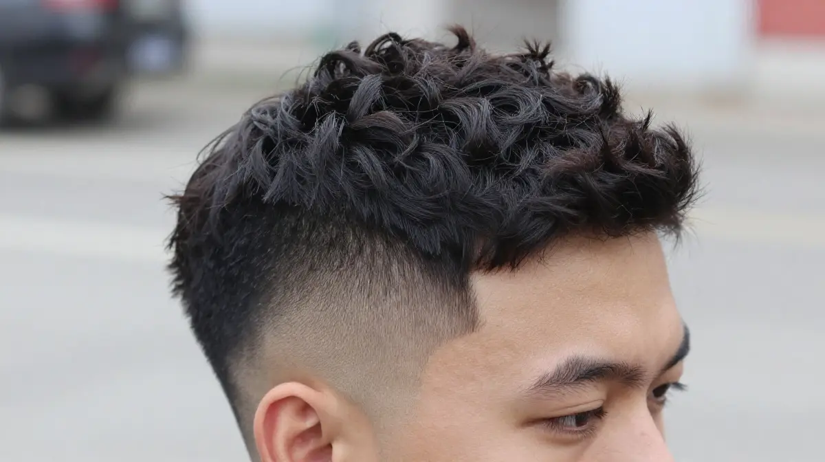 Drop Fade with Textured Wavy Top