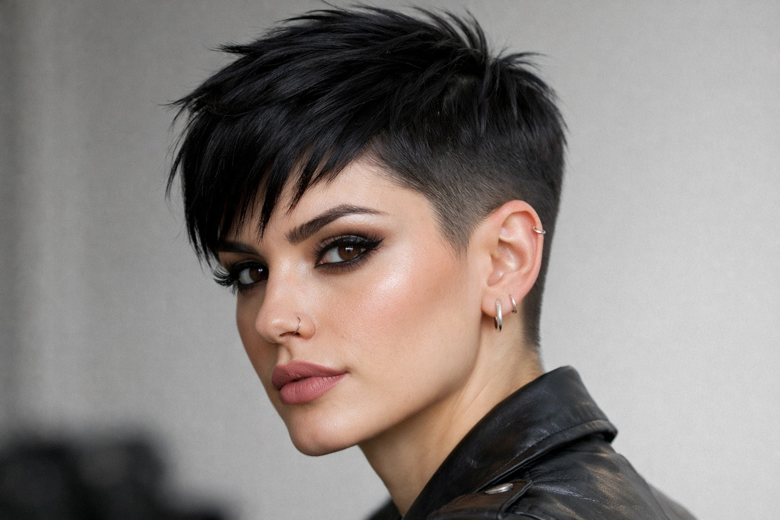Edgy Pixie with Fade