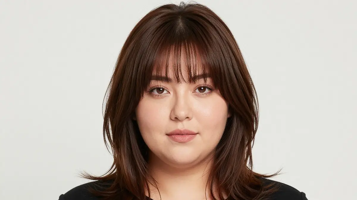 Face Framing Layers with Bangs