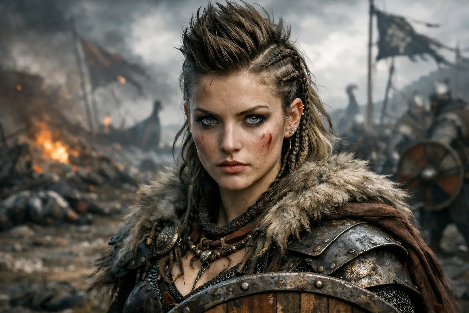 Faux Hawk Viking Style