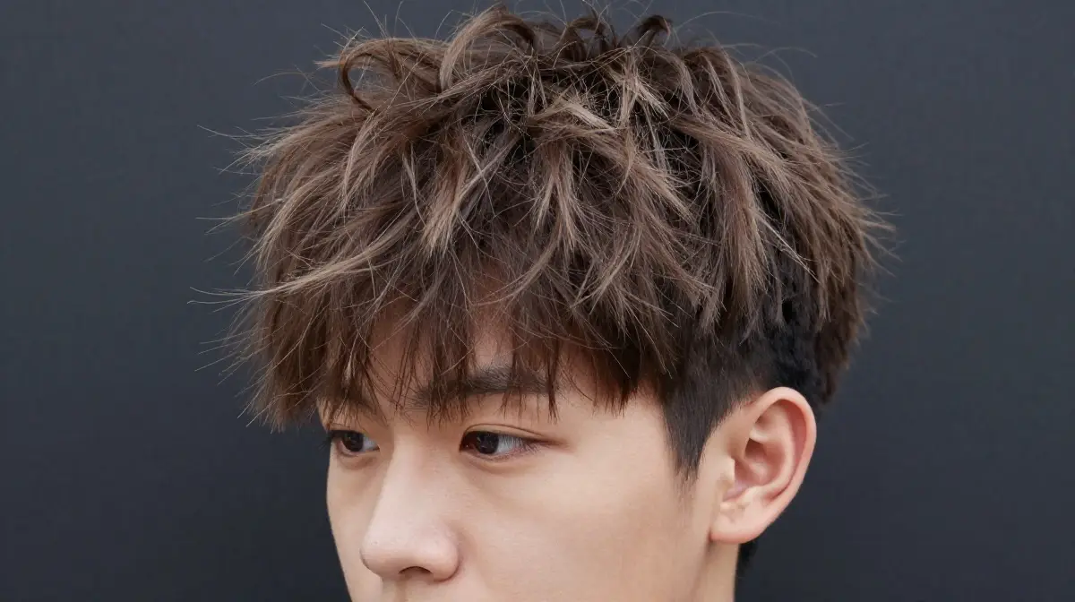 Fluffy Hair with Highlights