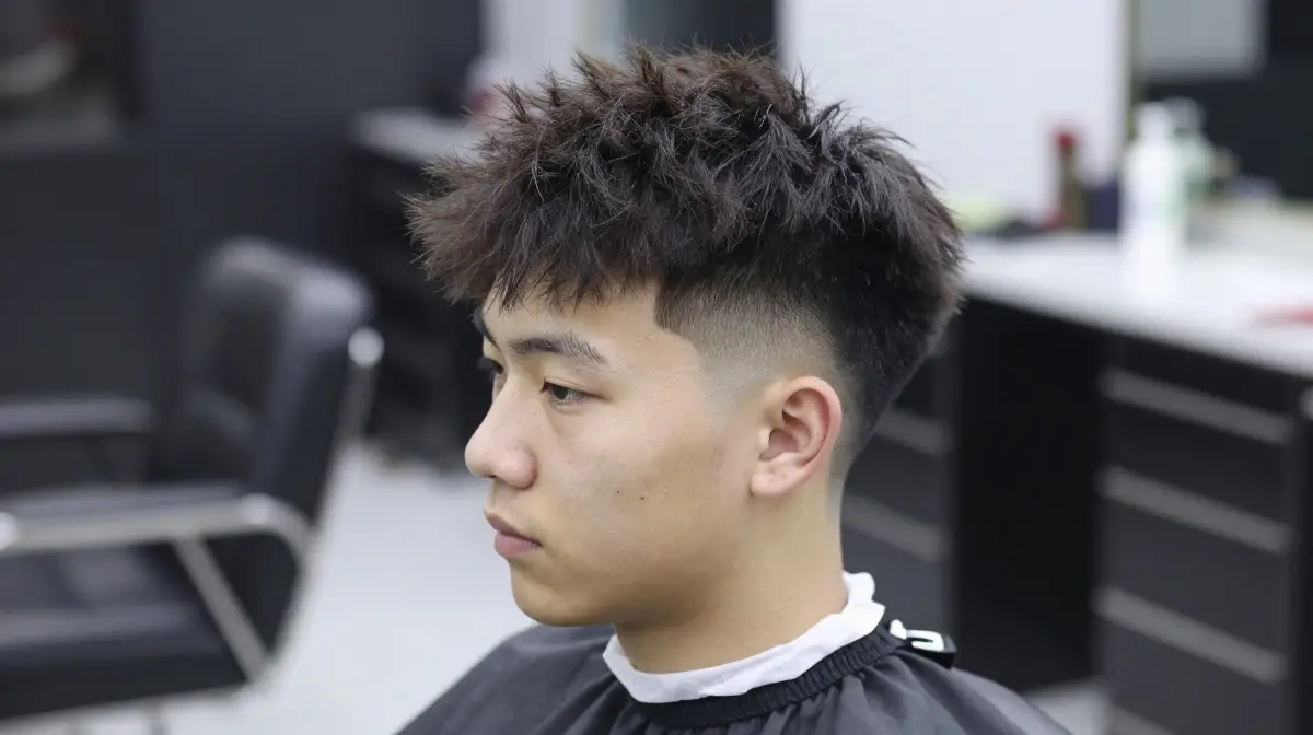 Fluffy Hair with Low Fade