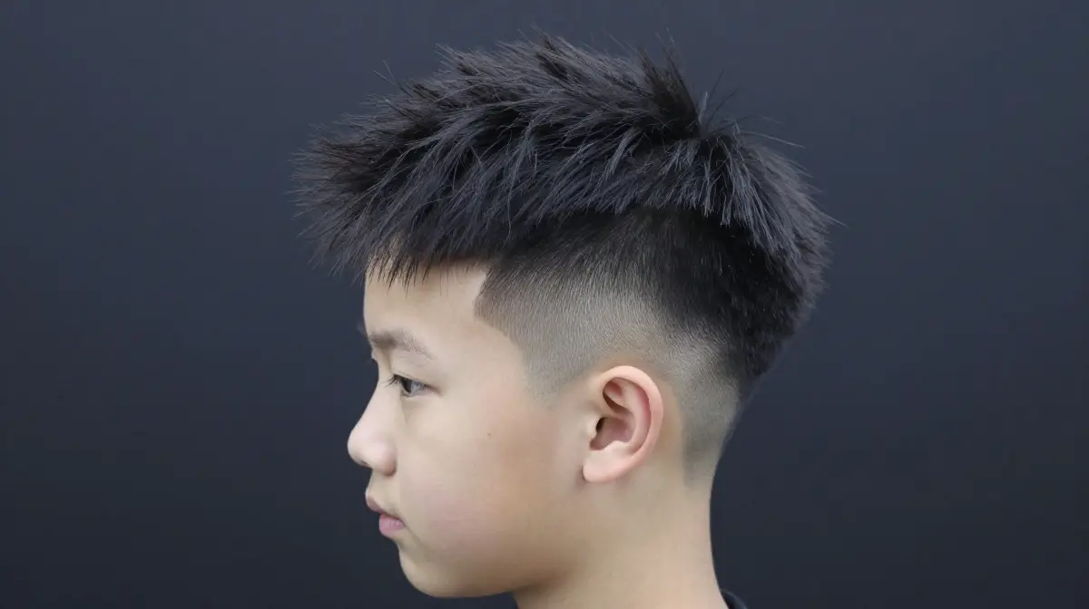 Fluffy Hair with Taper Fade