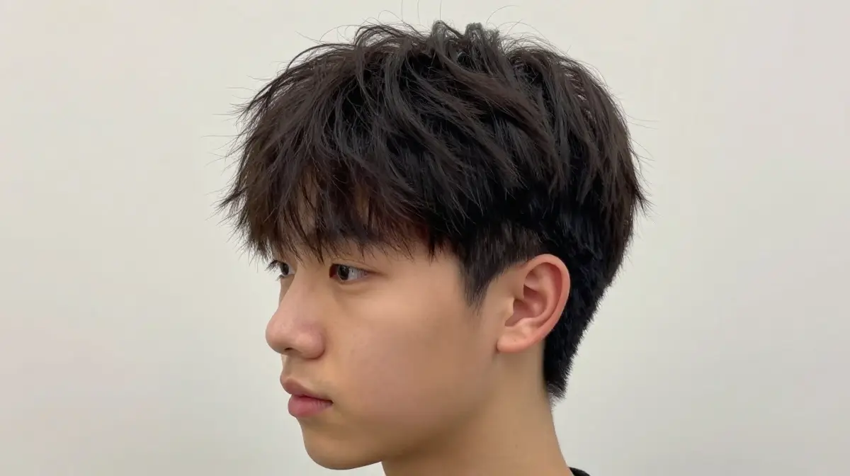 Fluffy Side Swept Hair