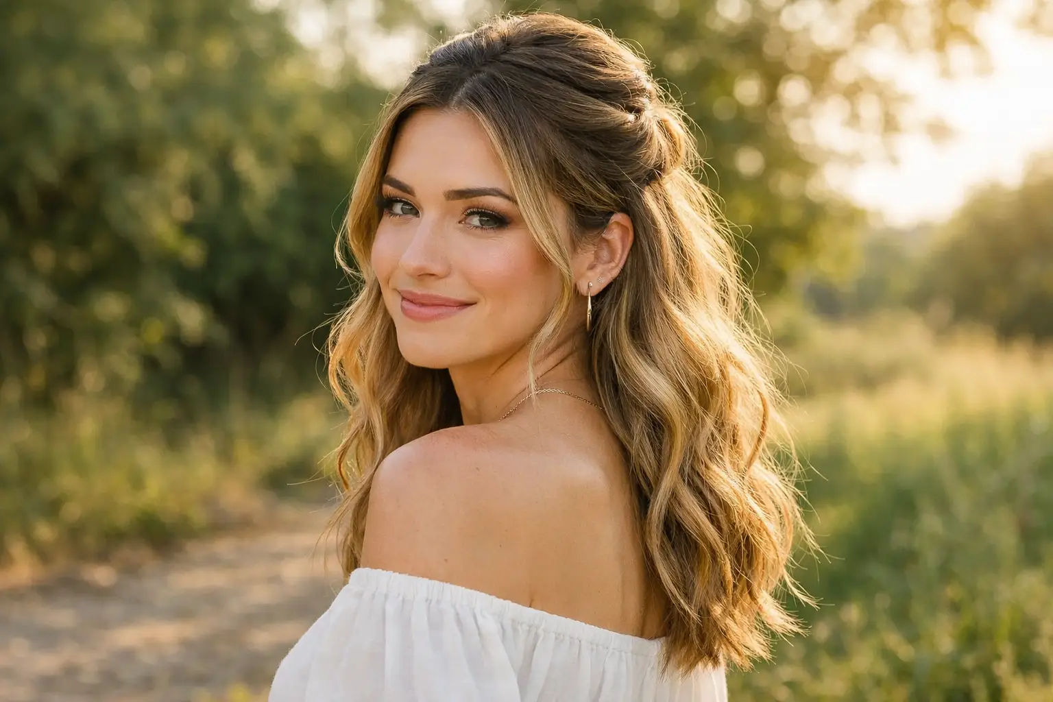 Half Up Half Down Style