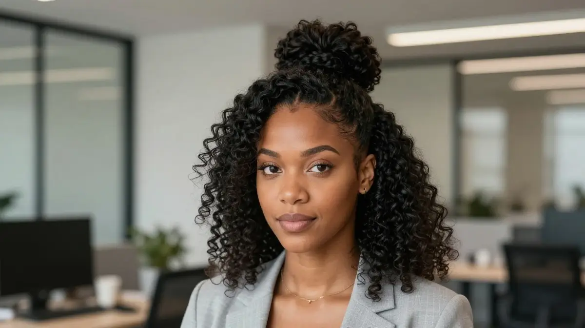 Half Up Half Down Style