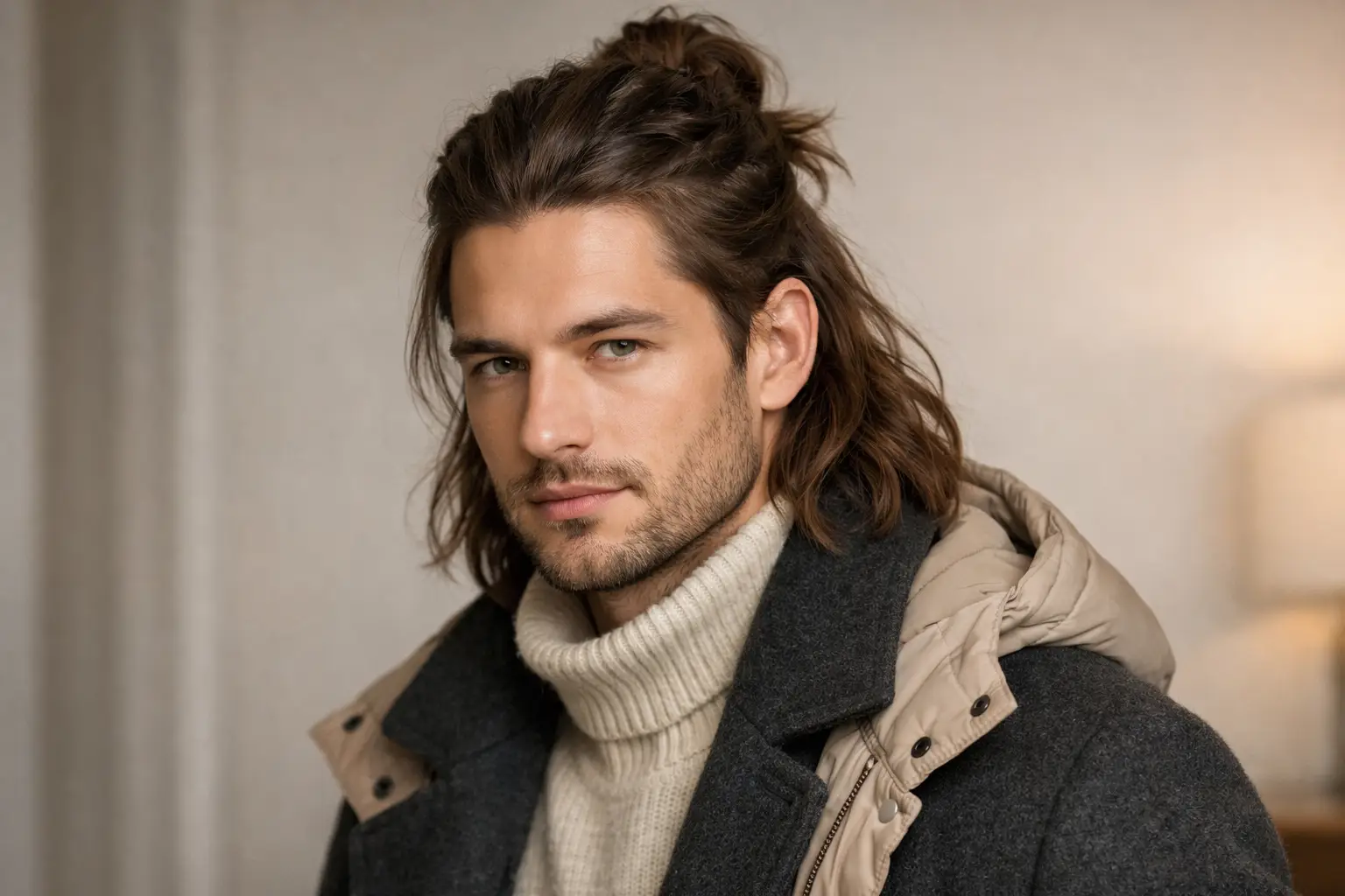 Half Up Half Down with Twists