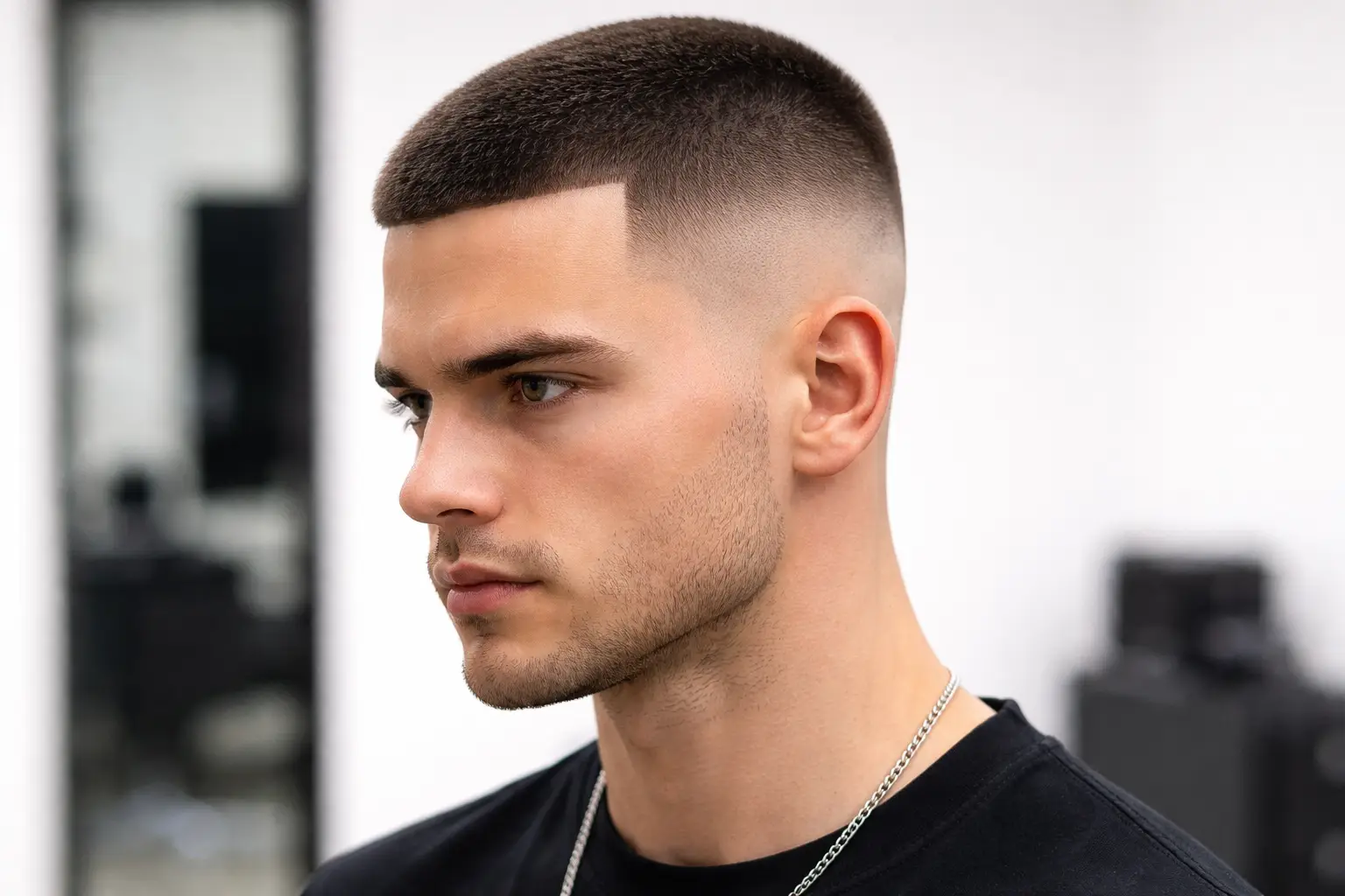 High Fade Buzz Cut