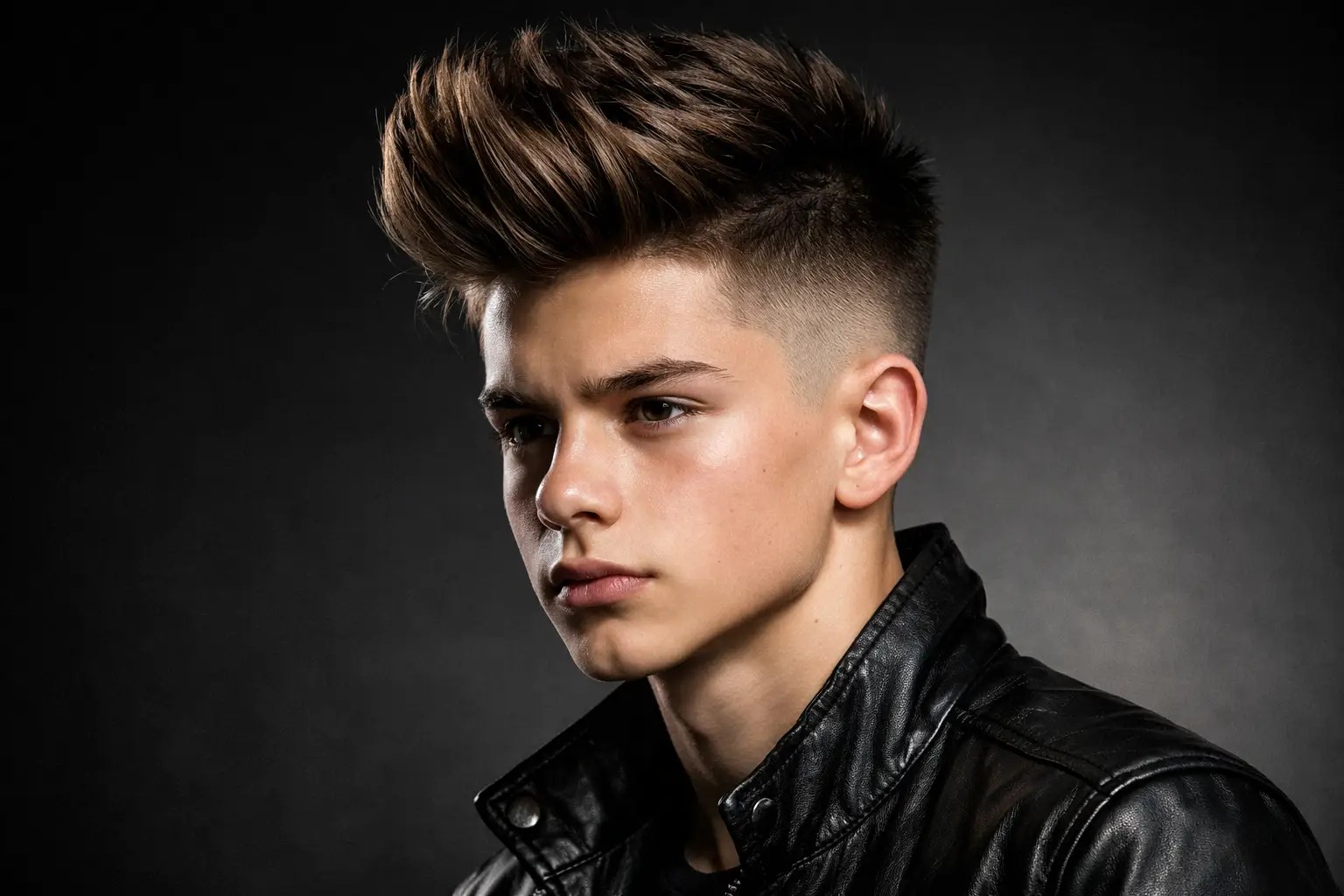 High Fade with Quiff