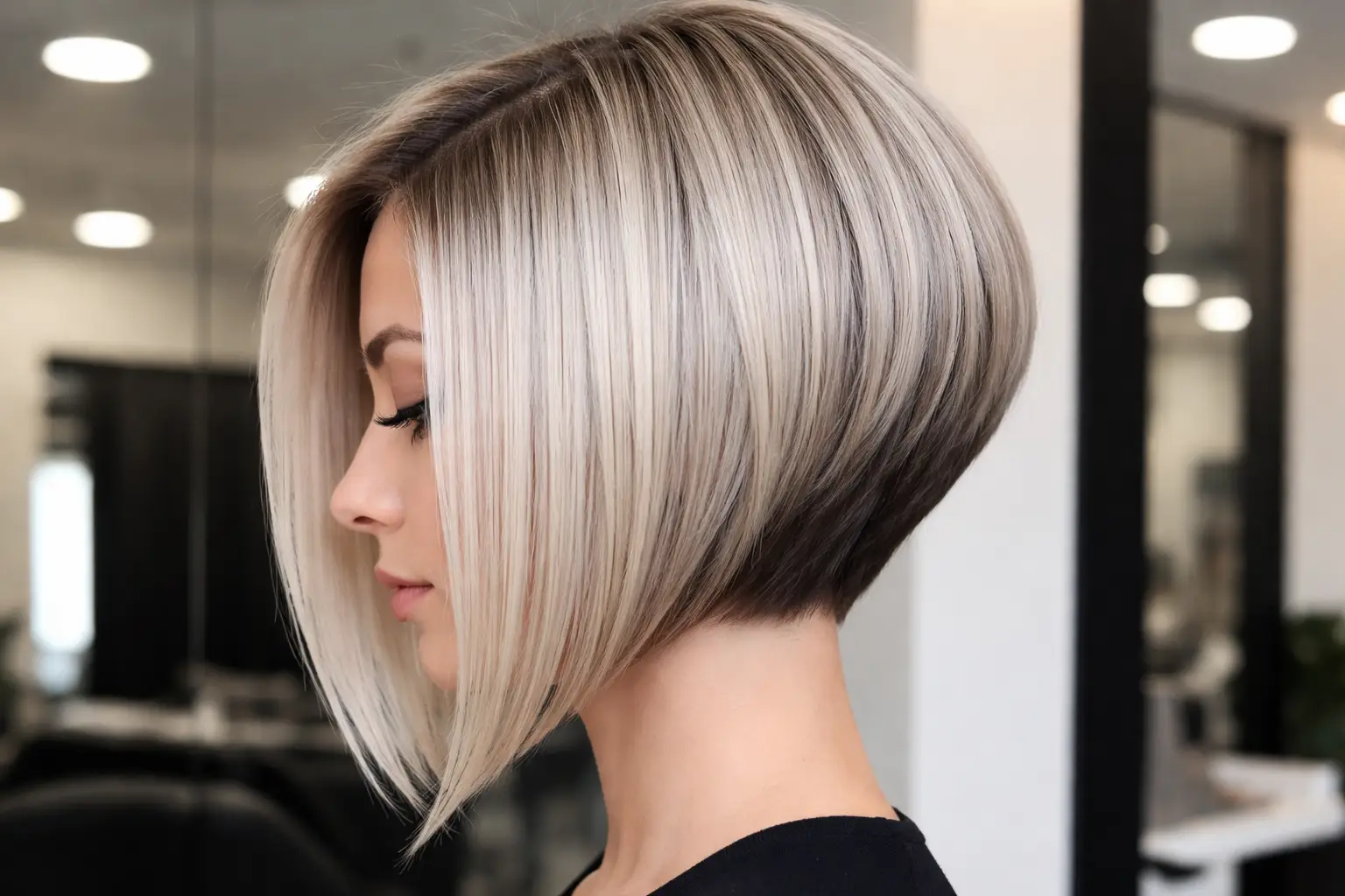 Inverted Stacked Bob Style