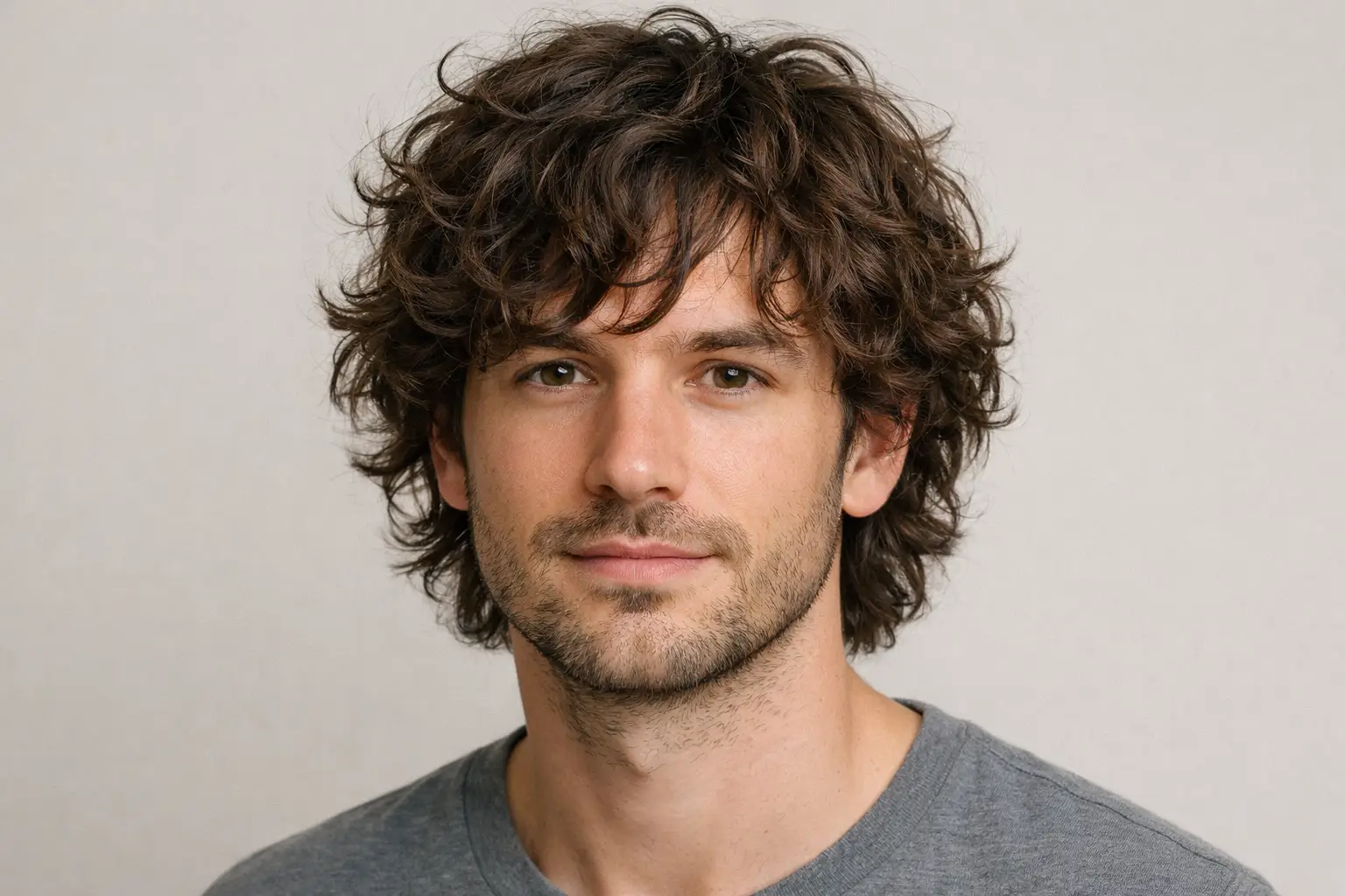 Layered Curly Haircut