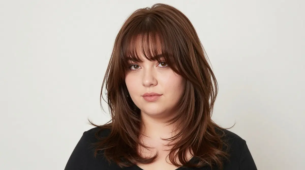 Layered Hair with Bangs