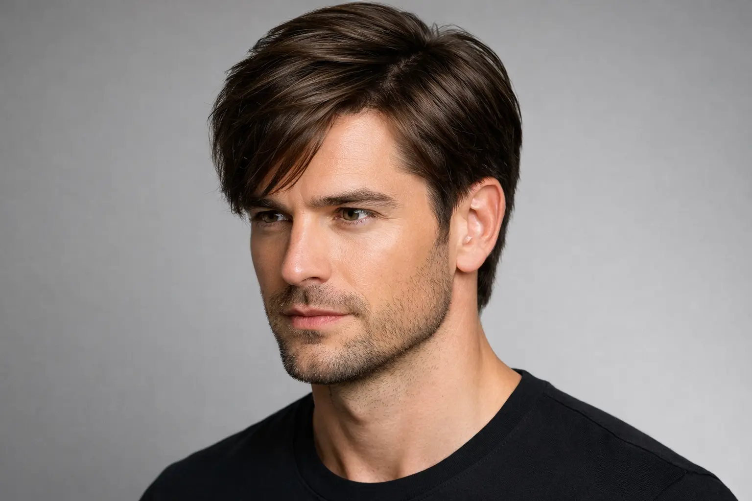 Layered Side Part Haircut