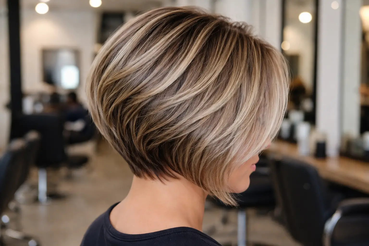 Layered Stacked Bob Design