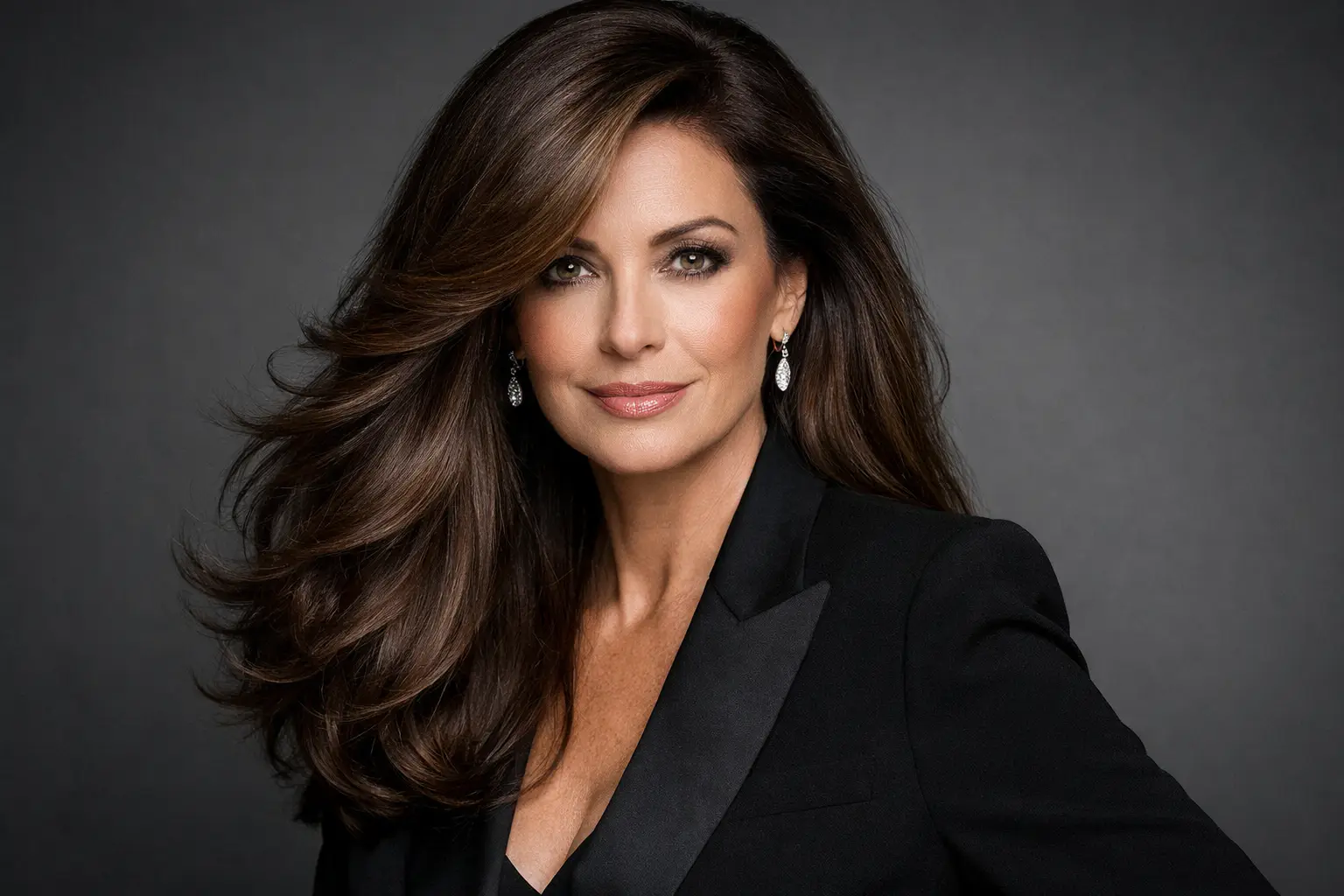 Long Hair with Deep Side Part