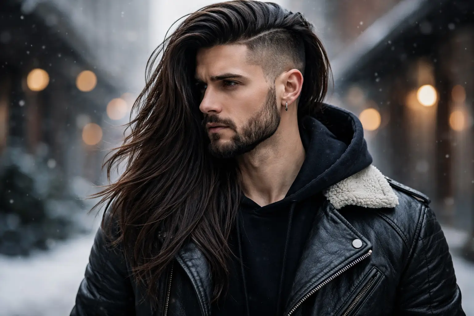 Long Hair with Undercut