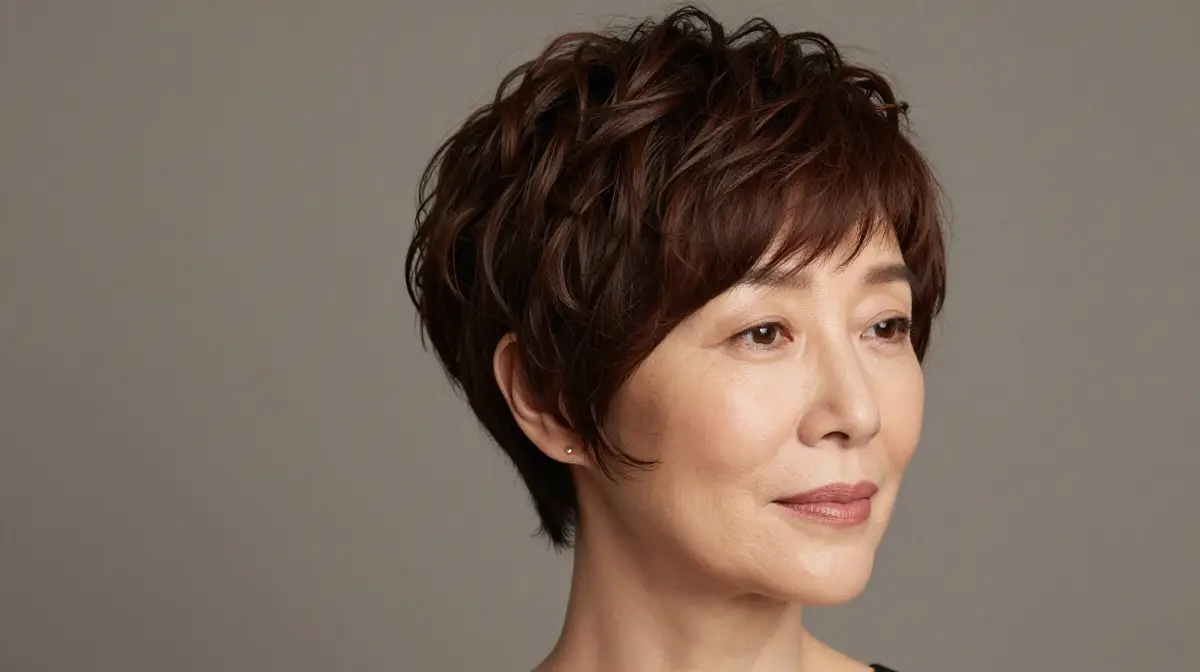 Long Pixie with Curled Ends