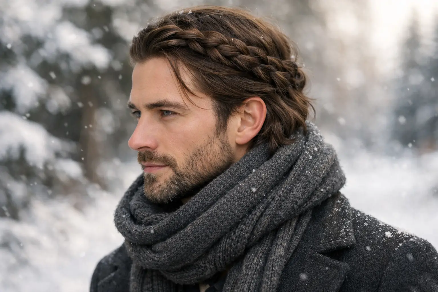 Loose Braided Crown for Cozy Elegance